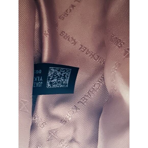 New Michael Kors Ginny Leather Crossbody White Embellished Gold Studded Bag - Picture 6 of 15